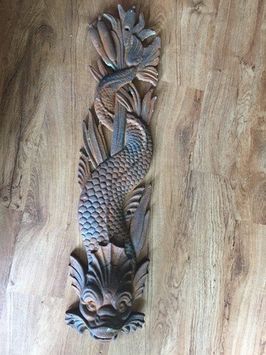 Dolphin fish fountain - fish, down